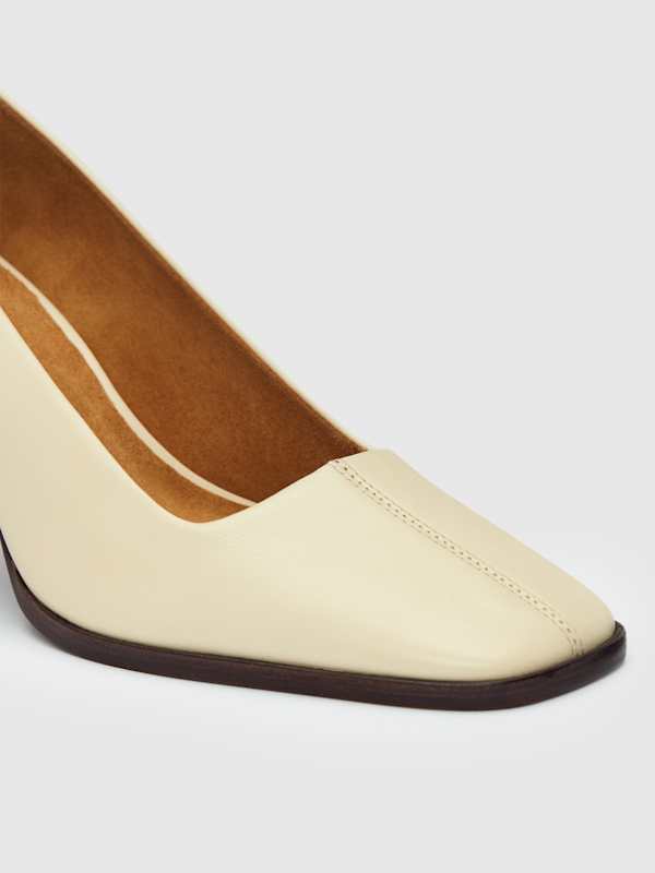 Inez High Pump - Almond Leather