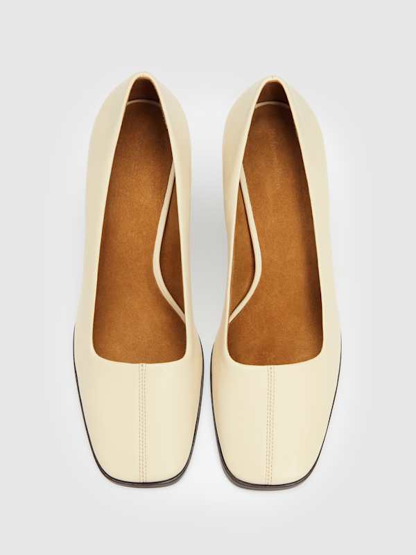 Inez High Pump - Almond Leather