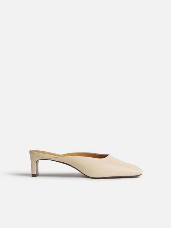 Inez Heeled Mule - Almond Eel