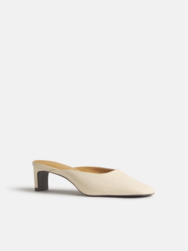 Inez Heeled Mule - Almond Eel