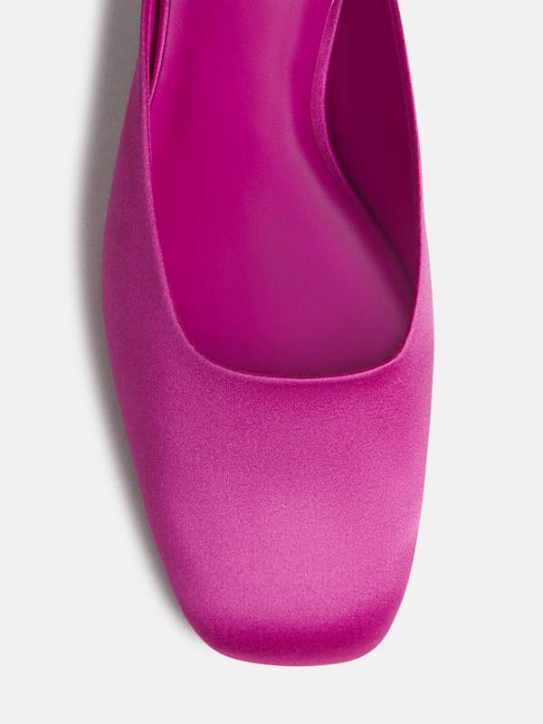 Mules &agrave; talons Inez - Satin Pitaya