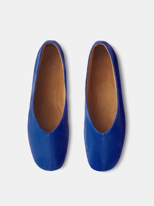 Blaine Flat - Cobalt Suede