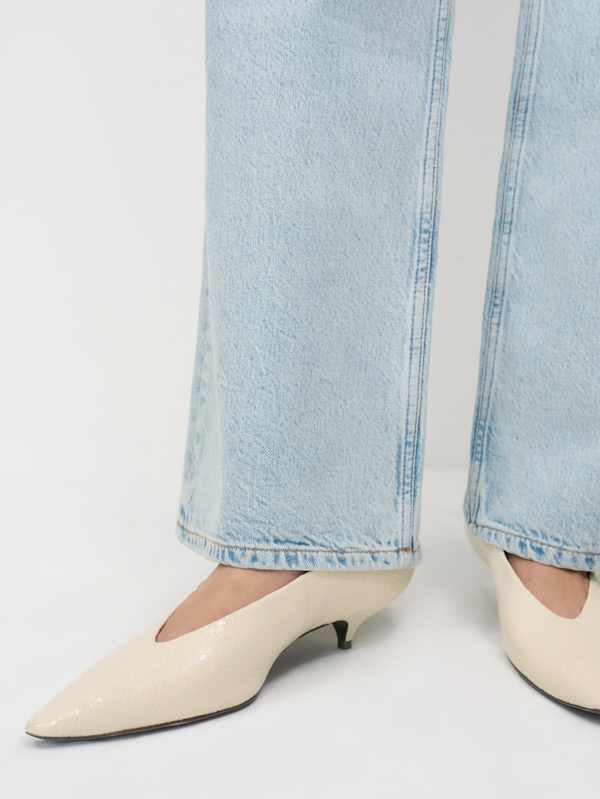 Calista Kitten Heel Pump - Almond Watersnake