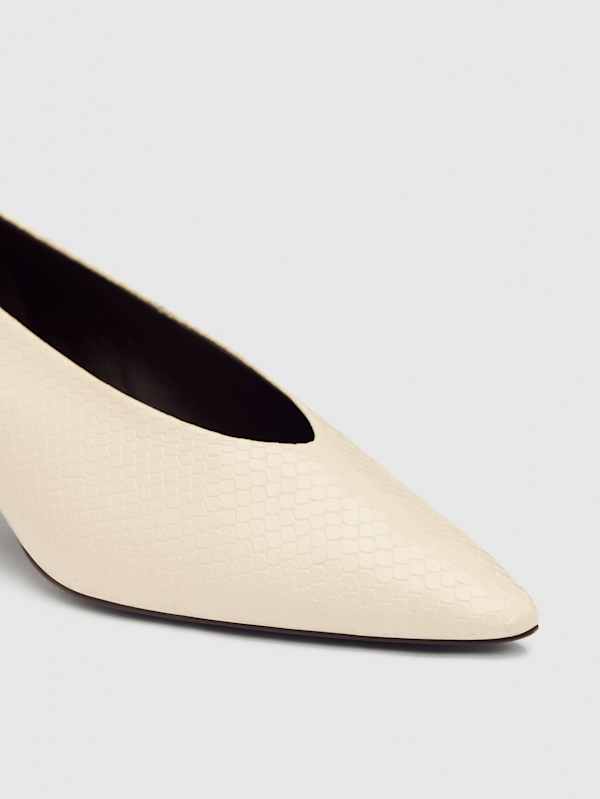 Calista Kitten Heel Pump - Almond Watersnake