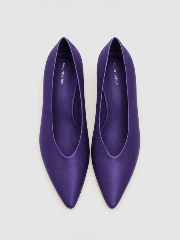 Calista Kitten Heel Pump - Regal Satin