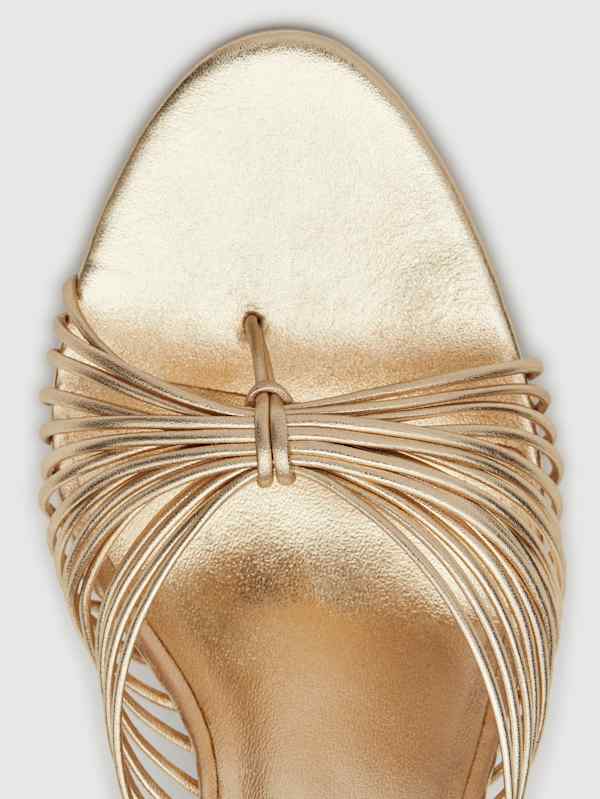 Woodlyn Heeled Thong - Gold