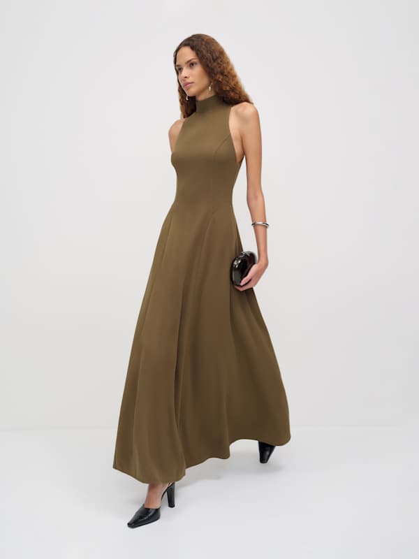 Alani Knit Dress - Moss