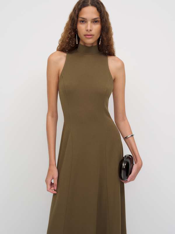 Alani Knit Dress - Moss