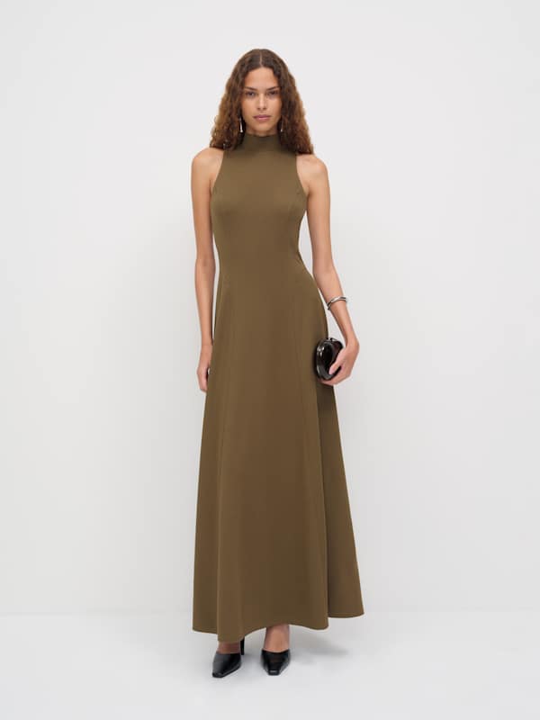 Alani Knit Dress - Moss