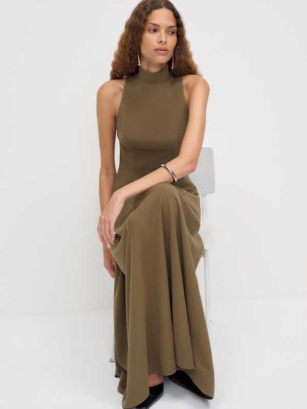 Alani Knit Dress - Moss