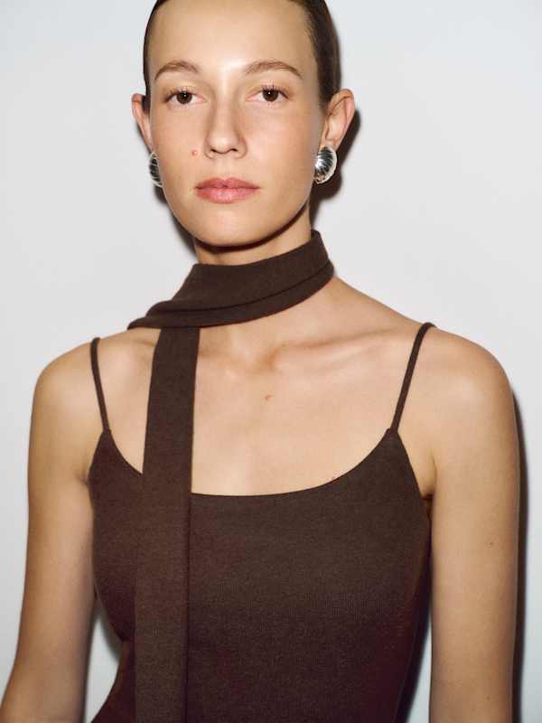 Nara Knit Cardigan Set - Mole