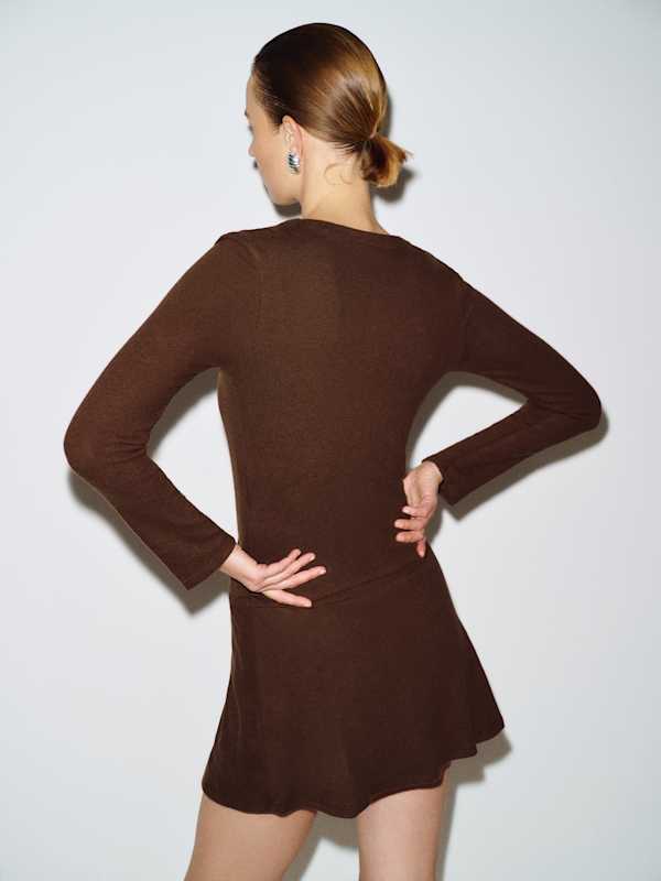 Nara Knit Cardigan Set - Mole