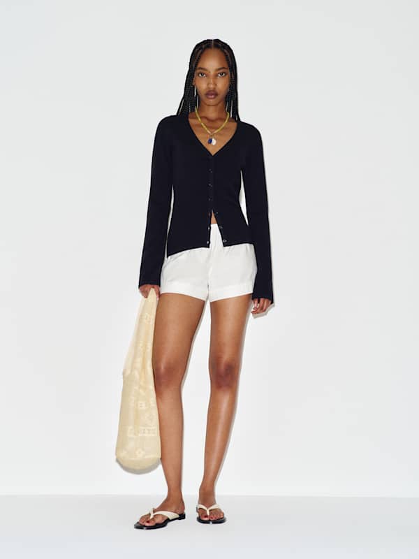 Bloom Cashmere V - Neck Cardigan - Black