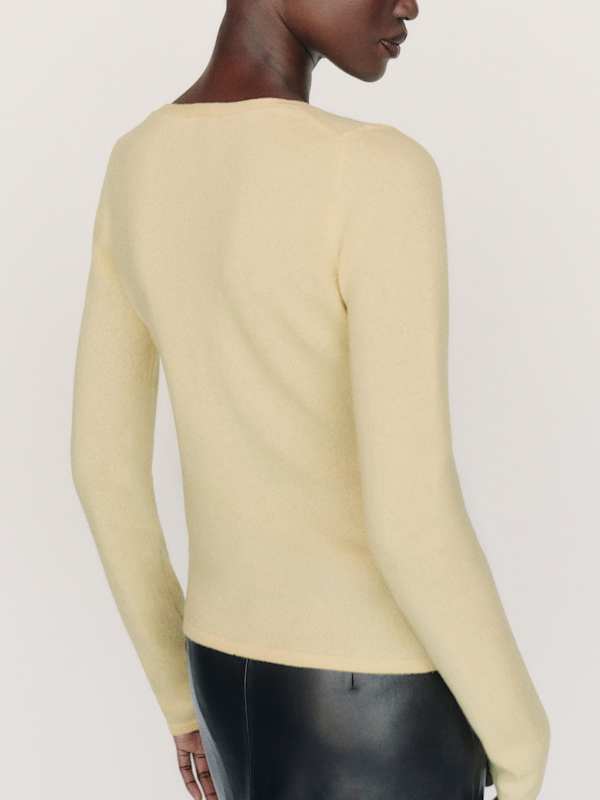Bloom Cashmere V - Neck Cardigan - Haystack