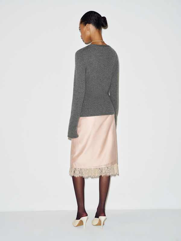 Bloom Cashmere V - Neck Cardigan - Thunder