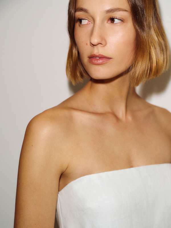 Tansy Linen Dress - White