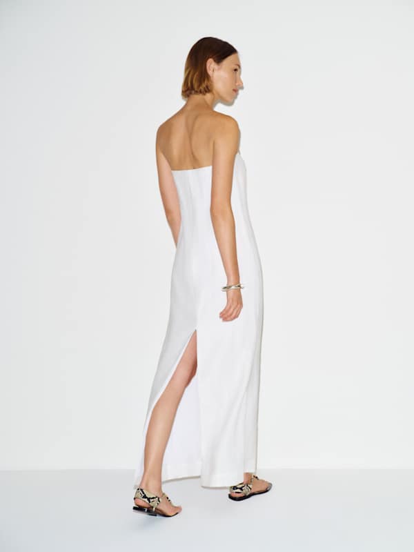 Tansy Linen Dress - White