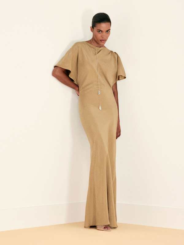 Caila Silk Dress - Riesling