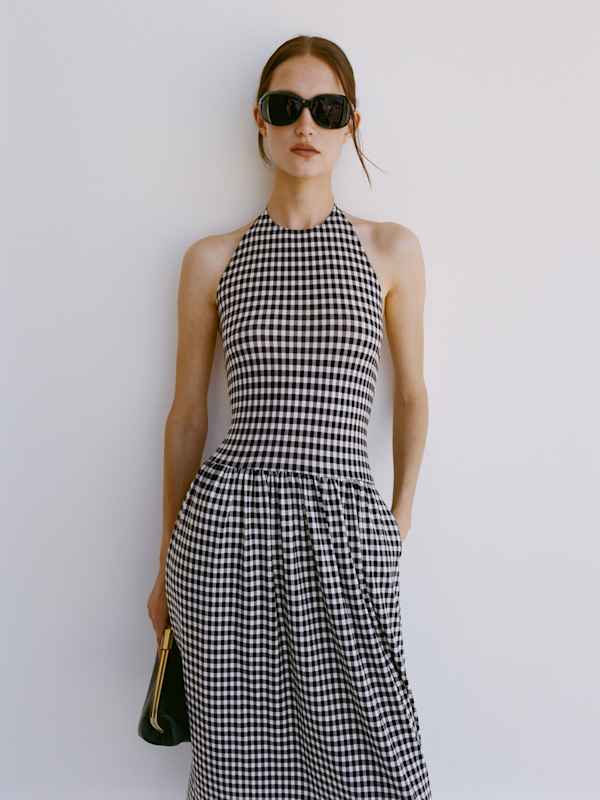 Clara Knit Dress - April Check