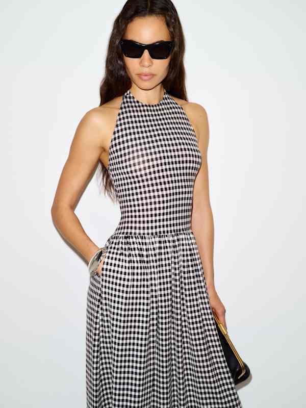 Clara Knit Dress - April Check