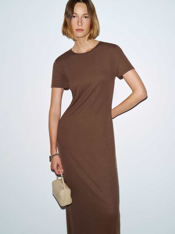 Max Knit Dress - Brown