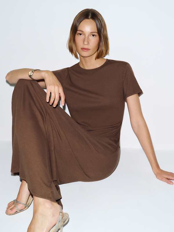 Max Knit Dress - Brown