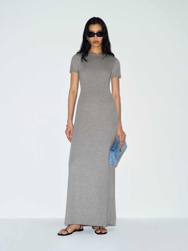 Max Knit Dress - Heather Grey