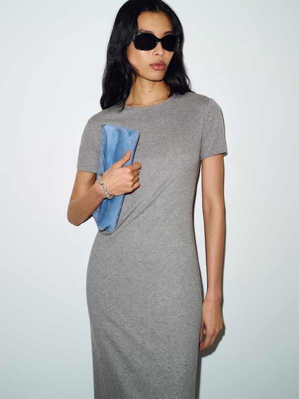 Max Knit Dress - Heather Grey
