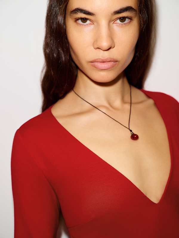 Mel Knit Dress - Lipstick