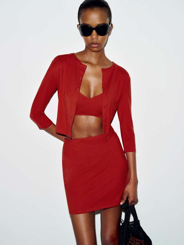 Ava Knit Three Piece - Sundried Tomato