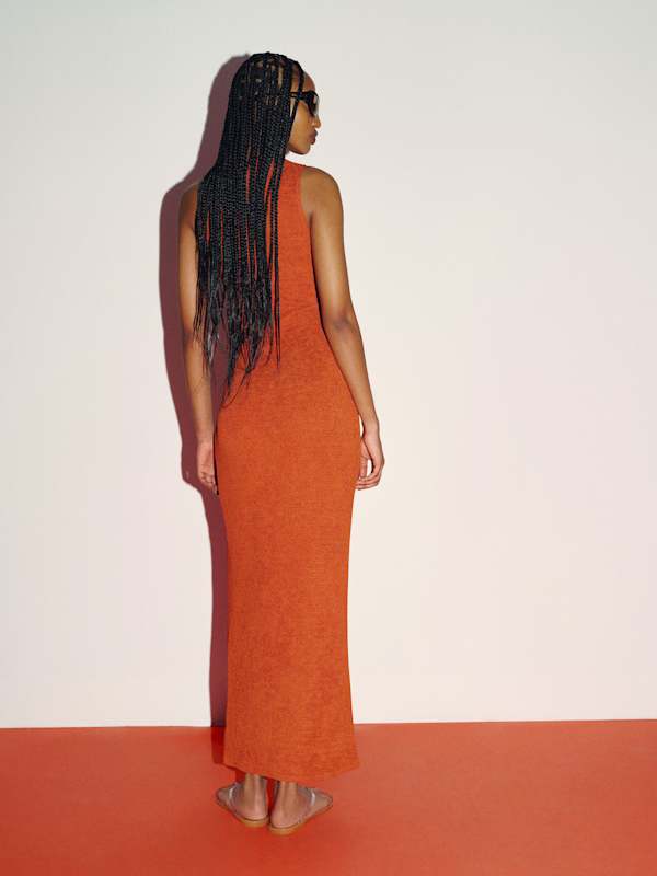 Ericka Knit Dress - Burnt Orange