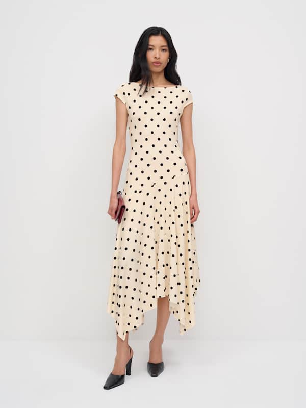 Danica Knit Dress - Sundae Dot