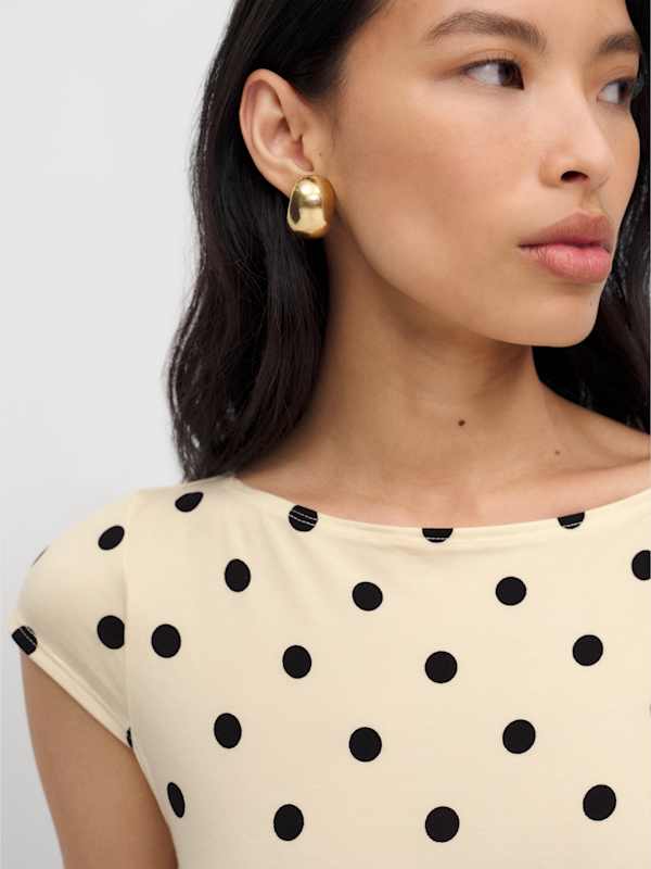 Danica Knit Dress - Sundae Dot