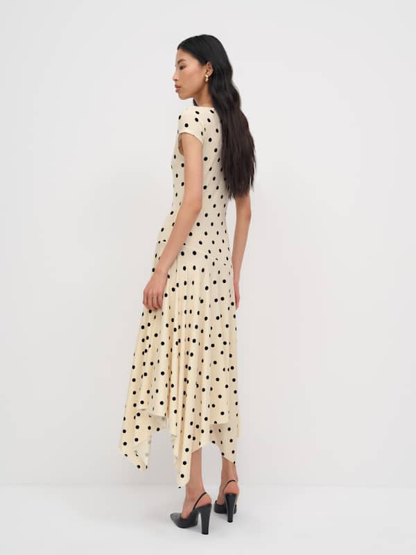 Danica Knit Dress - Sundae Dot