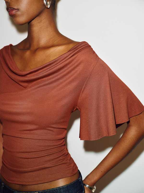 Demi Knit Top - Brick