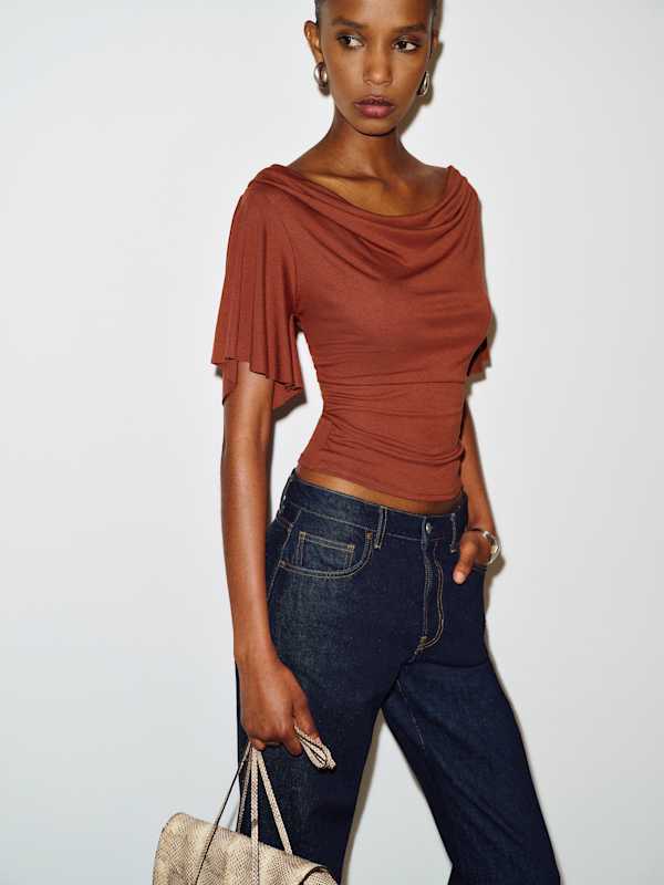 Demi Knit Top - Brick