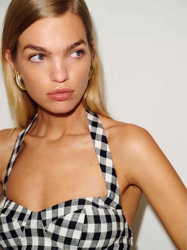 Alistair Linen Top - Park Check