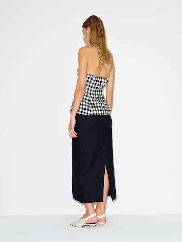 Alistair Linen Top - Park Check