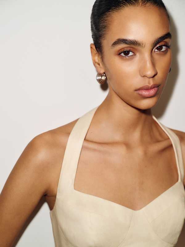 Alistair Linen Top - Sugar