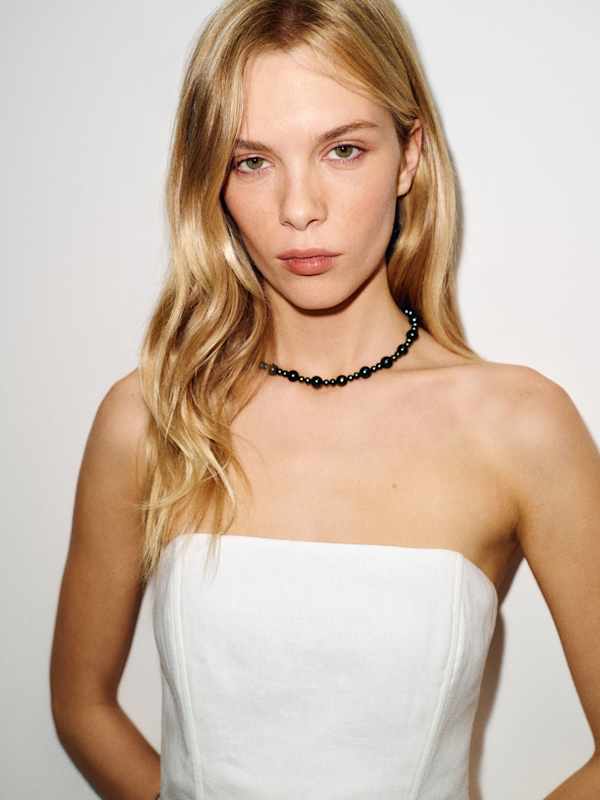 Aurina Linen Top - White