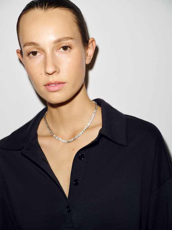 Mellen Polo Knit Top - Black