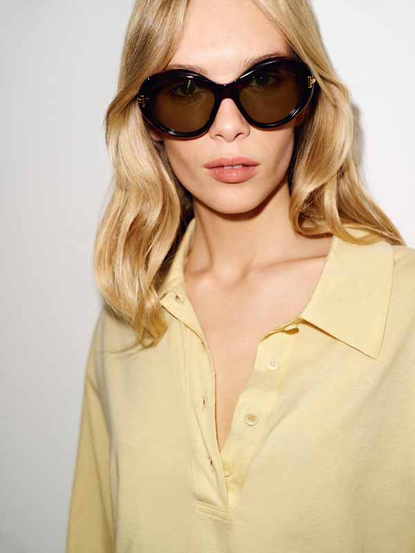 Mellen Polo Knit Top - Blonde