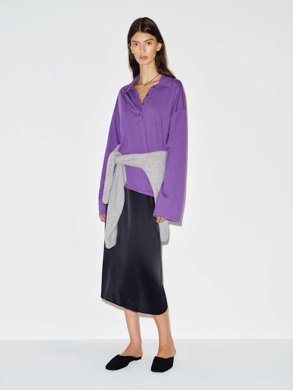 Mellen Polo Knit Top - La Viola