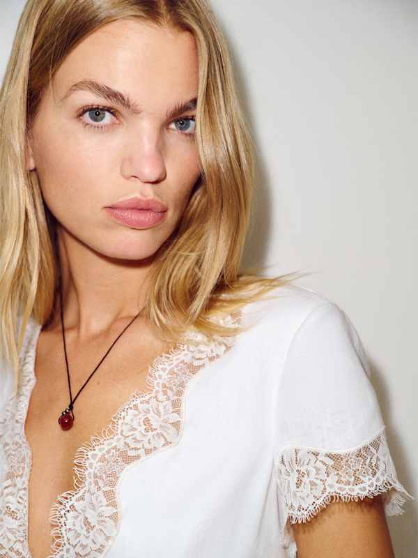 Brynn Linen Top - White