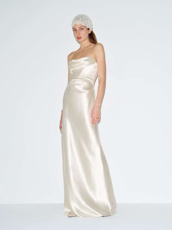 Lupe Silk Dress - Ivory