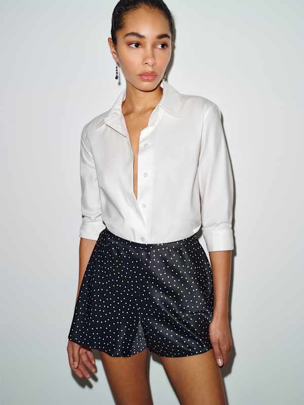 Gale Silk Mid Rise Short - Selene