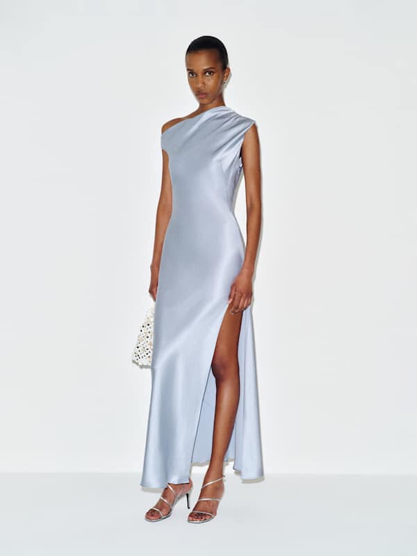 Razele Silk Dress - Cloud Blue