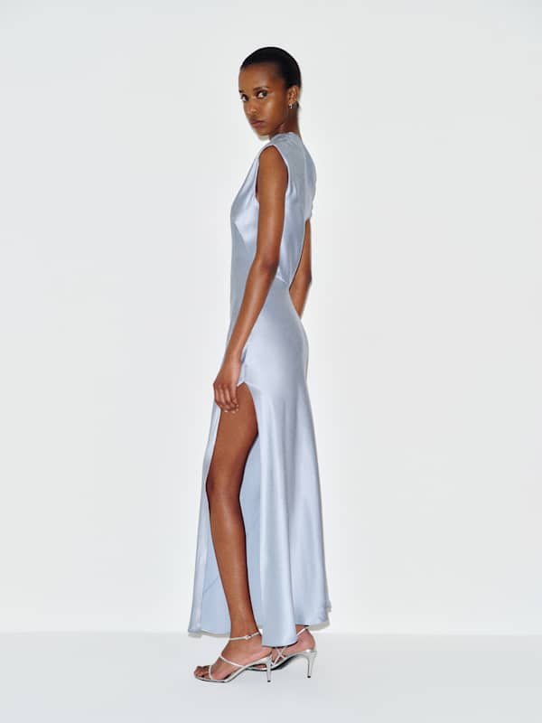 Razele Silk Dress - Cloud Blue