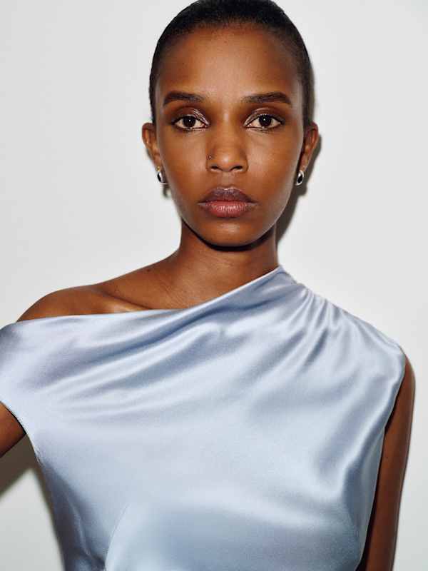 Razele Silk Dress - Cloud Blue