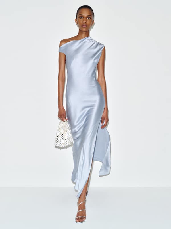 Razele Silk Dress - Cloud Blue
